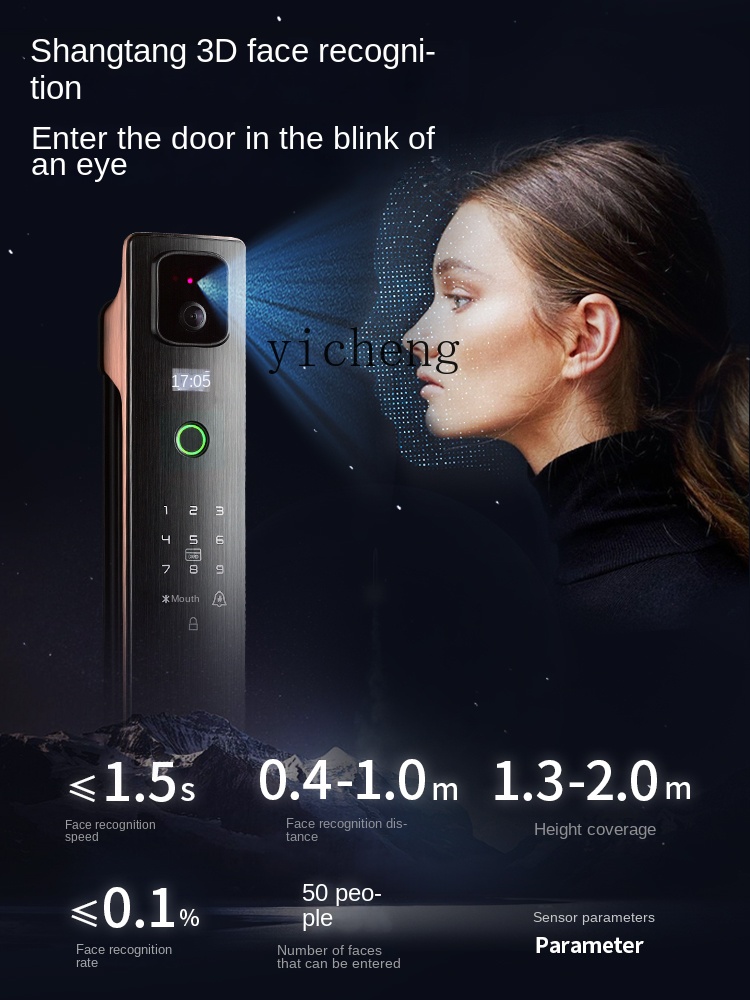 Door Lock - cc293d 얼굴 인식 스마트 잠금 장치