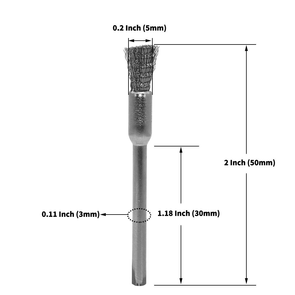 스틸 클리닝 엔드 브러시 펜 1/5″(5mm) X 1/ - Paint Brush 리뷰 및 가격