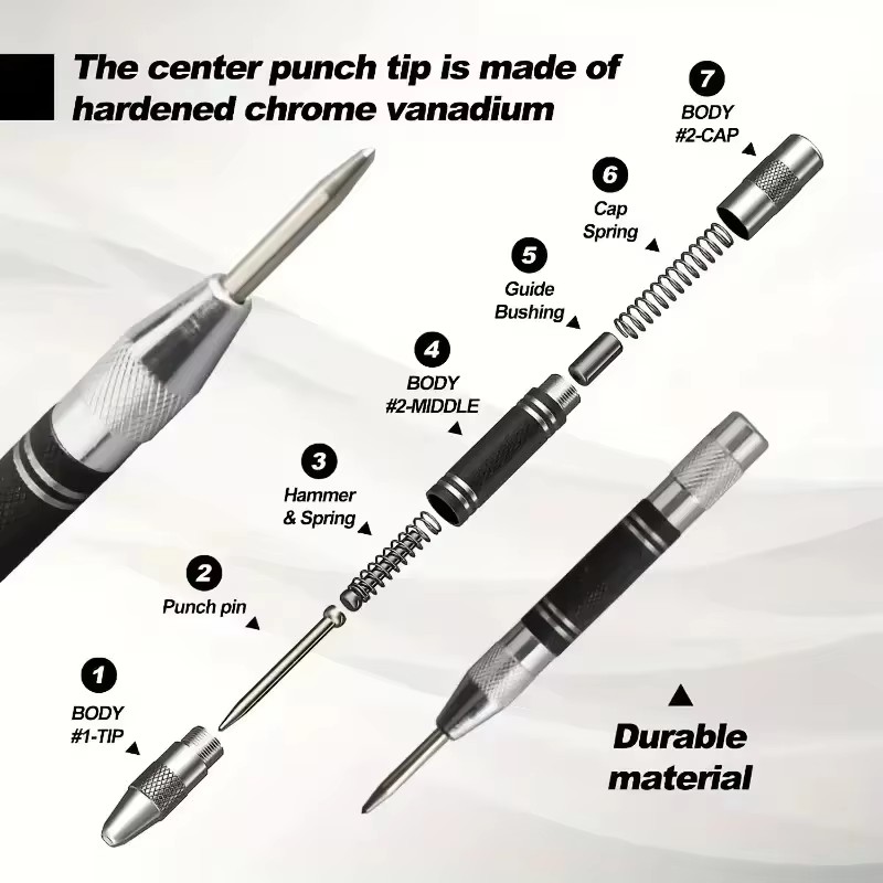 자동 센터 펀치, 구멍 표시기, 목재/금속/강철용, 스 - Drill Bits 리뷰 및 가격